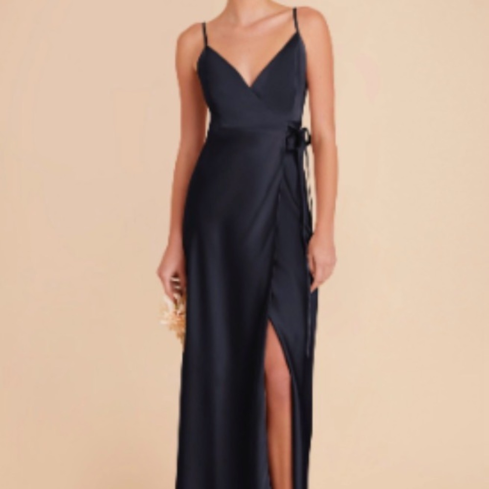 Birdy Grey Cindy bridesmaid dress - Navy Blue Matte Silk